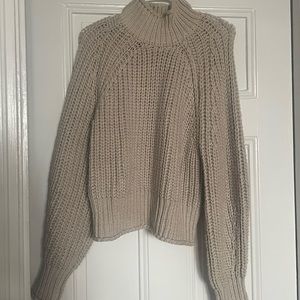 H&M Chunky Knit Mock-Neck Sweater